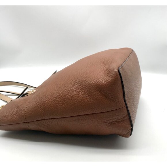 Michael Kors Acorn Pebbled Leather Medium Bedford Tote - Picture 9 of 12